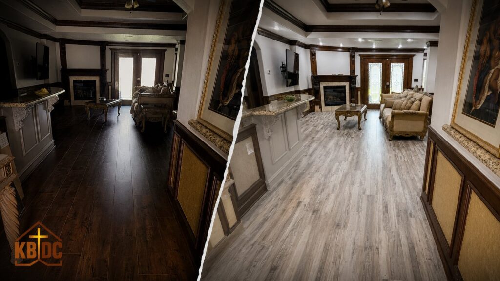 Flooring by KBDC — before and after